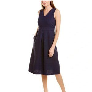 NWT $208 J.MCLAUGHLIN Estrella A-Line Dress Navy Size 8